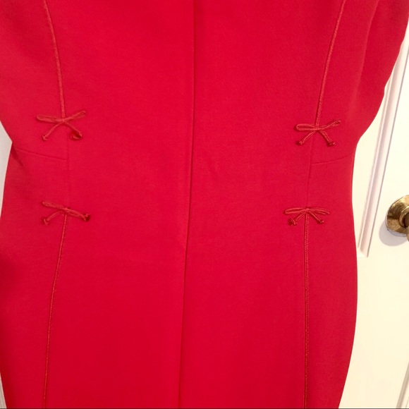 MOSCHINO CHEAP & CHIC Vintage Sheath Dress w Bows - Picture 8 of 14